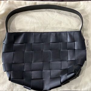 Woven Mini Tote - Black